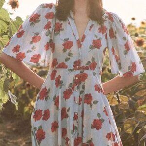 THE GREAT. Bridge Midi Dress